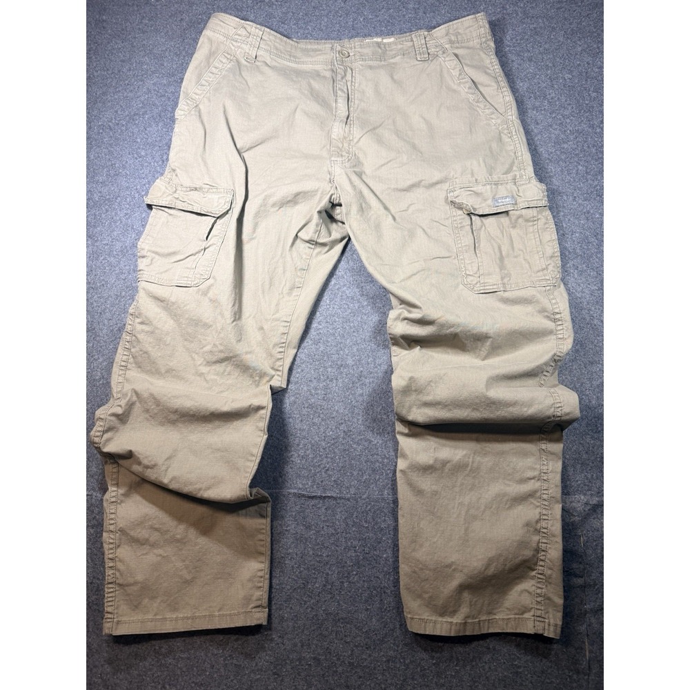 Wrangler‎ Men's Relaxed Fit Cargo Pants Khaki 40x32